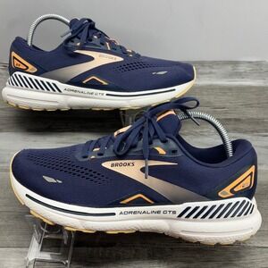 Brooks Adrenaline GTS 23 Womens Running Shoes Navy Blue 1203811B482 Size 10